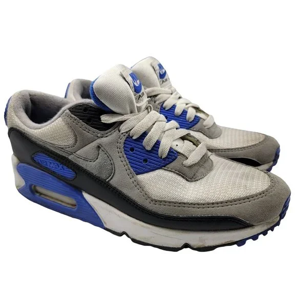 Nike Shoes Nike Air Max Mens White Grey Hyper Royal Blue